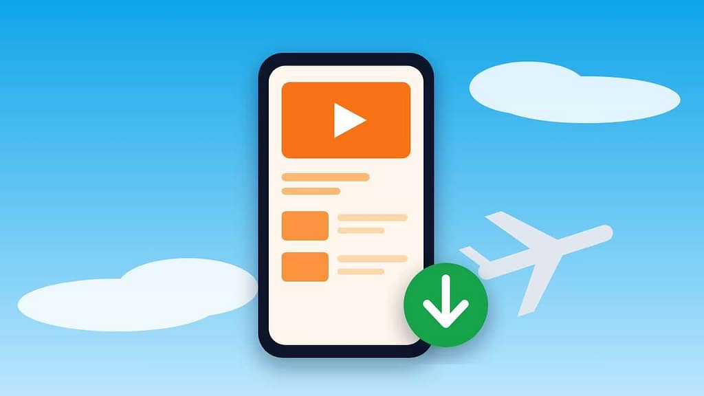 phone showing how to download YouTube videos for offline viewing