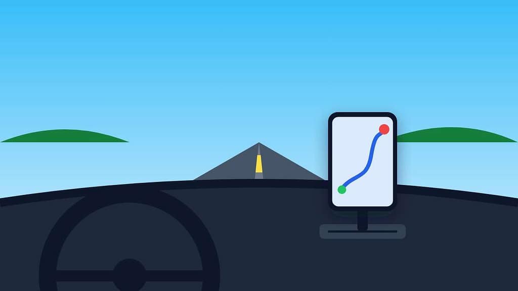 car phone mount holding a phone on a dashboard